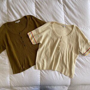 Madewell Henley Sweater Tee Bundle (sz XL)